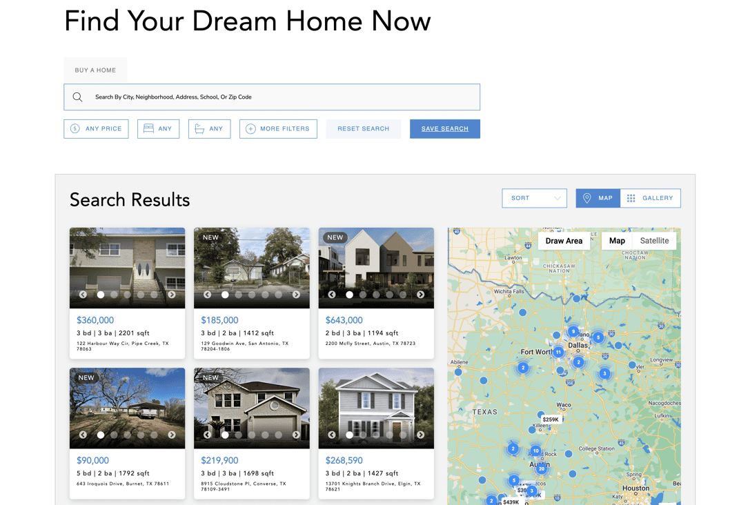 Custom Real Estate Website