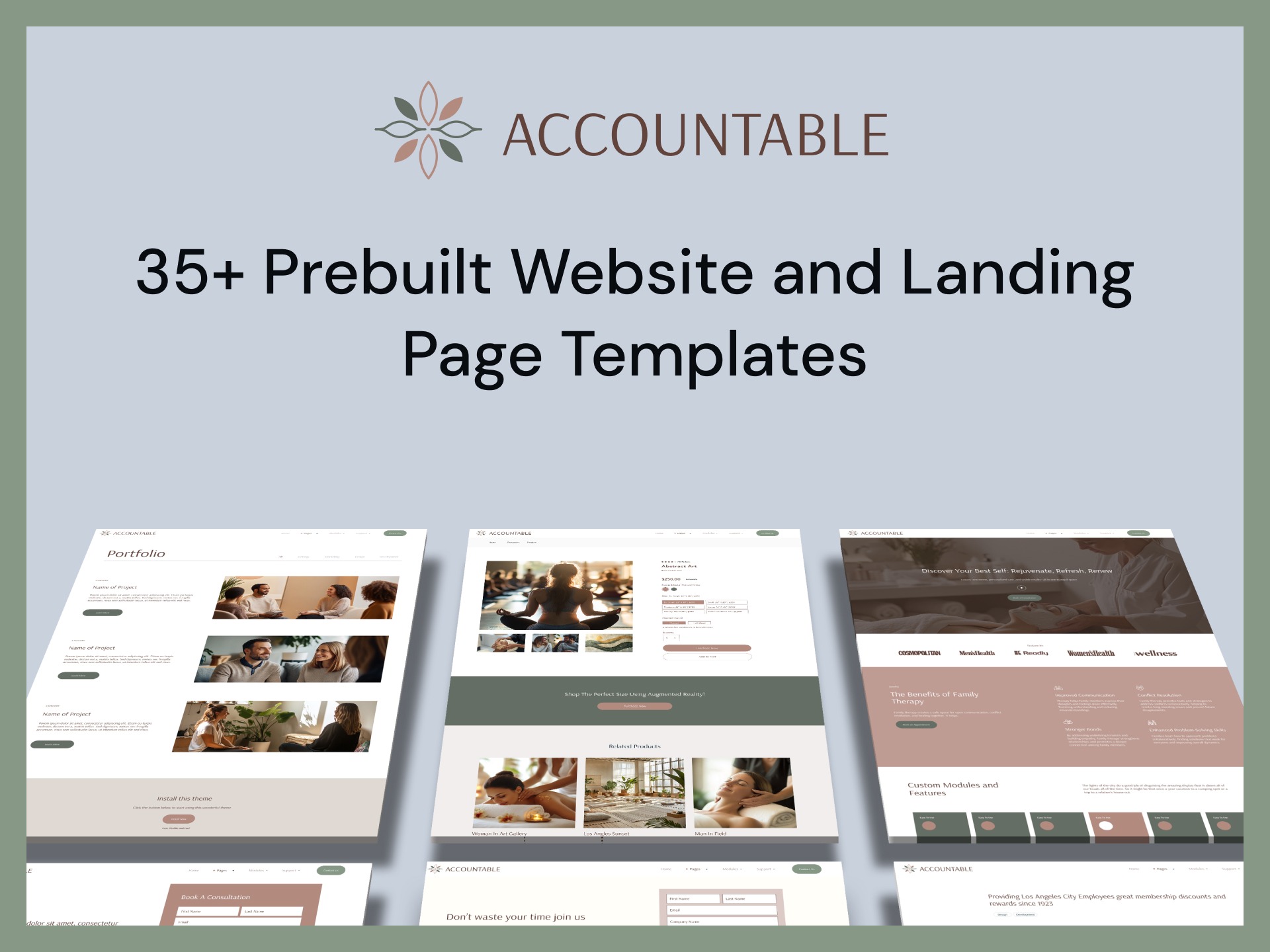 35+ Prebuilt Website and Landing Page Templates